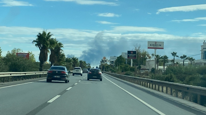 Binlerce plastik kasa alev alev yandı
