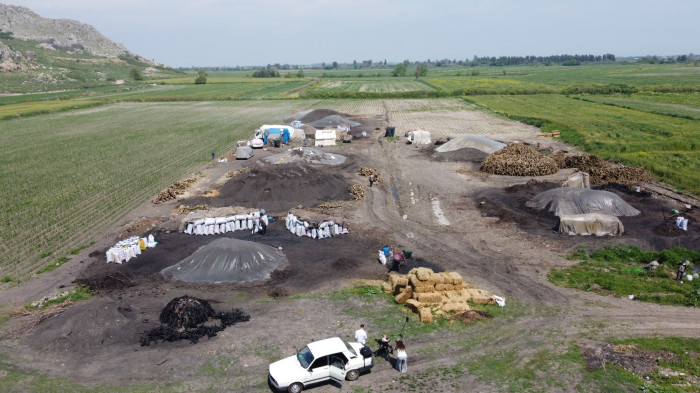 Çukurova sıcağında narenciye odunları mangal kömürüne dönüşüyor