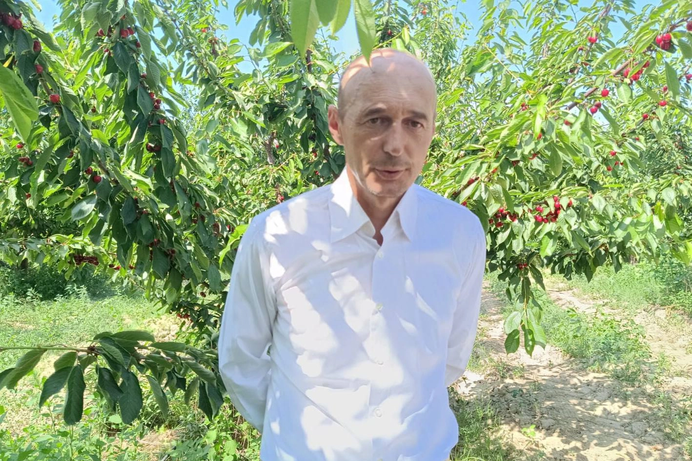 Enez'de kiraz bahçelerine RES köylüleri ayağa kaldırdı