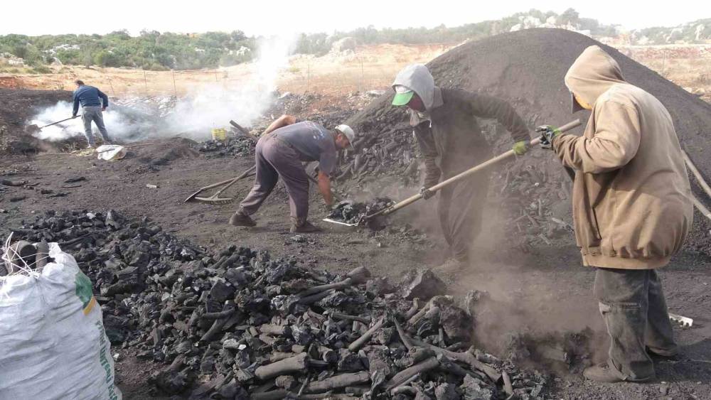 Torosların eteğinde zorlu ’kömür’ mesaisi