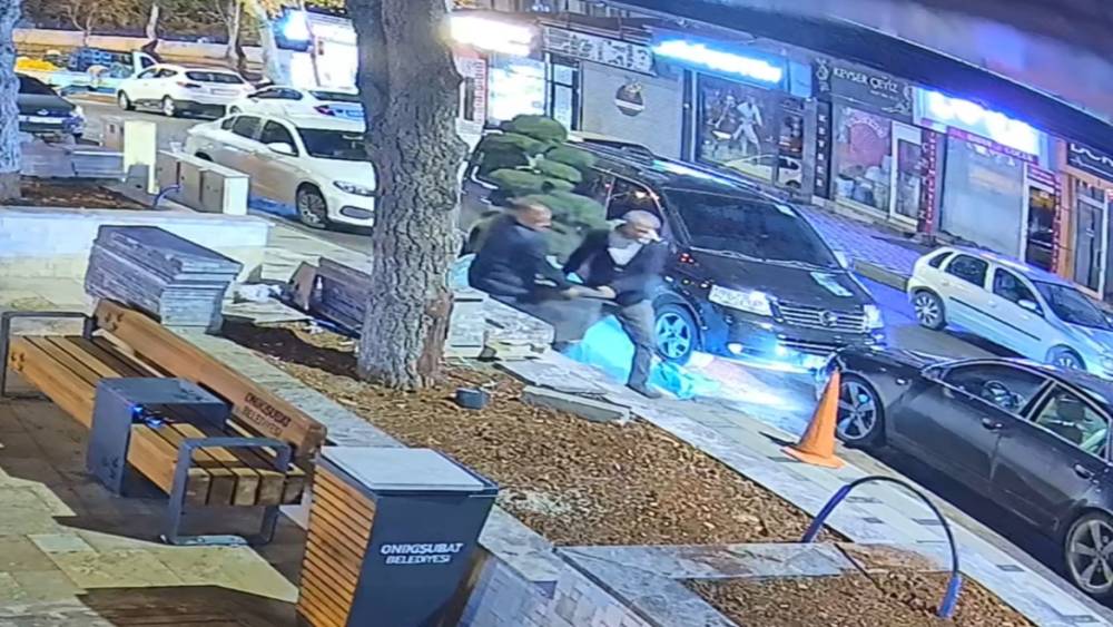 Bu da ağa&ccedil; hırsızlığı: Parktaki ağacı ara&ccedil;la &ccedil;aldılar